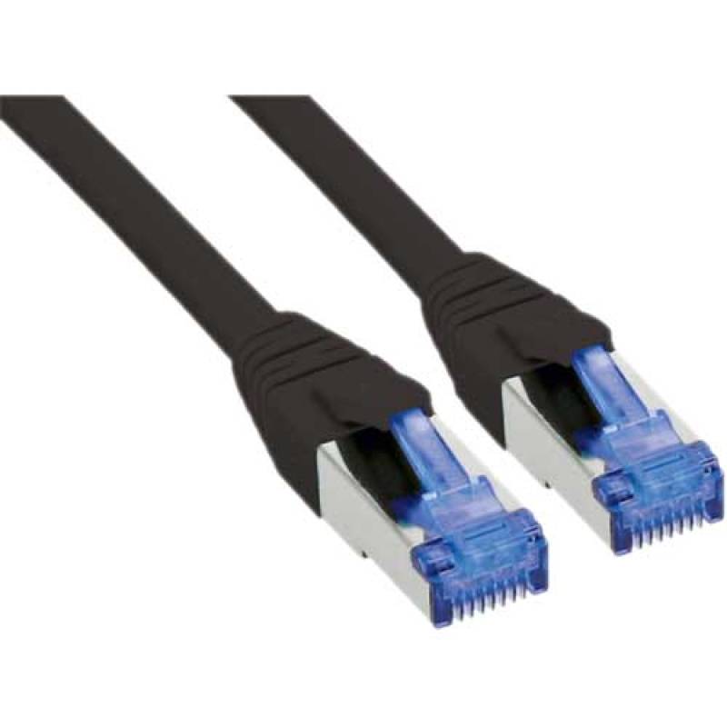 2 m patch cable Cat.6A, S/FTP (PiMf), halogen free, 500MHz, black, 76802S
