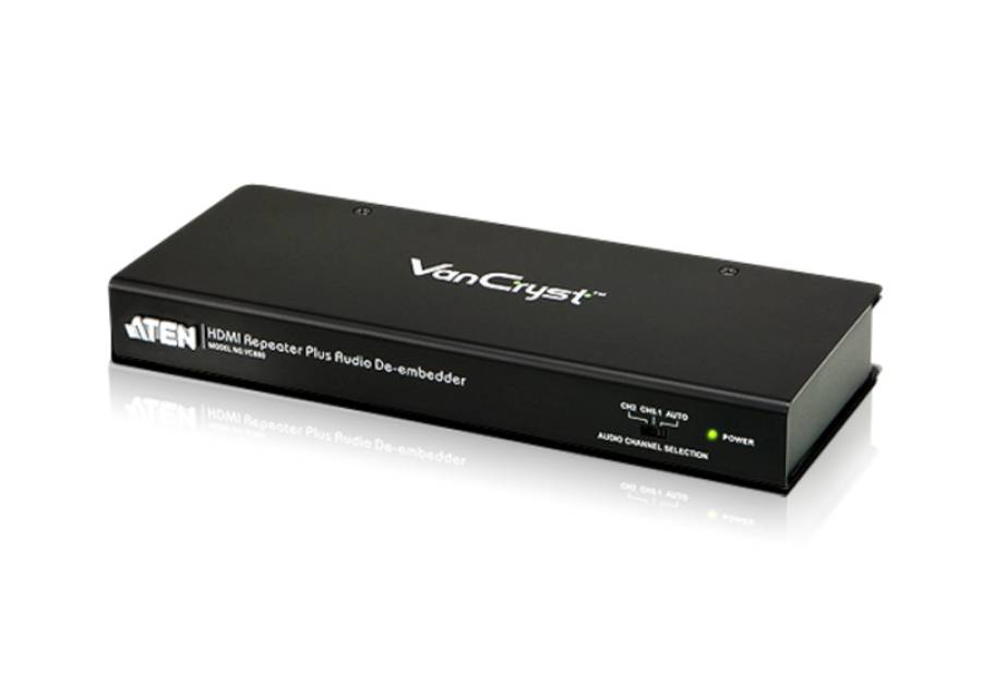 Aten VC880 HDMI-Repeater mit getrennter Tonquellenauswahl