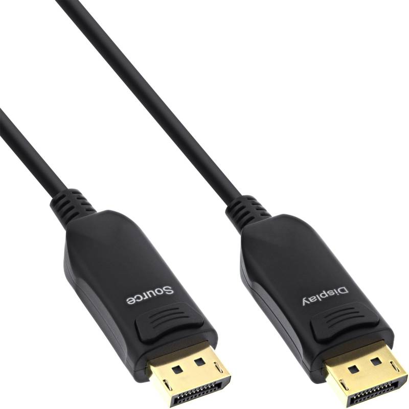 15m DisplayPort 1.4 AOC Kabel, 8K4K, schwarz