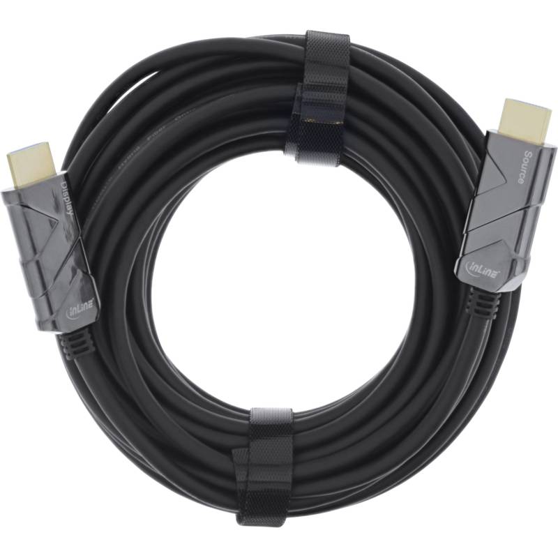 15m HDMI AOC Kabel, Ultra High Speed HDMI Kabel, 8K4K, schwarz