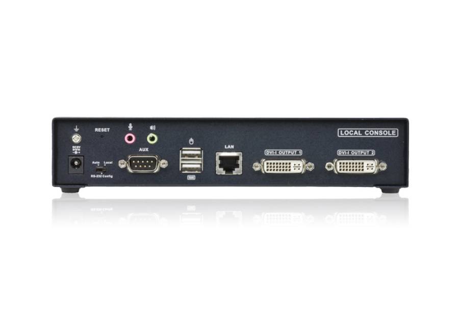 Aten KE6940AT 2xDVI/USB-Tastatur+Maus/Audio/RS232 KVM Over IP Extender (nur Sender)