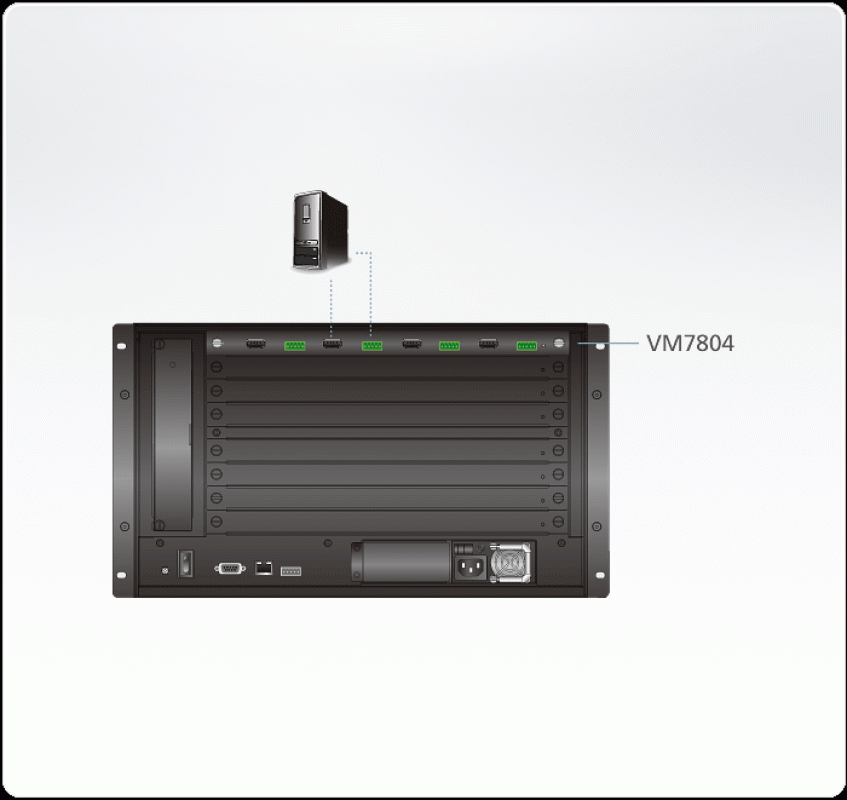 Aten VM7804 4-Port HDMI Eingabekarte (HDMI in) für VM1600