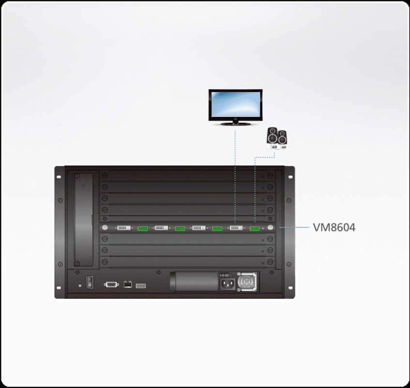 Aten VM8604 4-Port DVI Ausgabekarte (DVI out) für VM1600