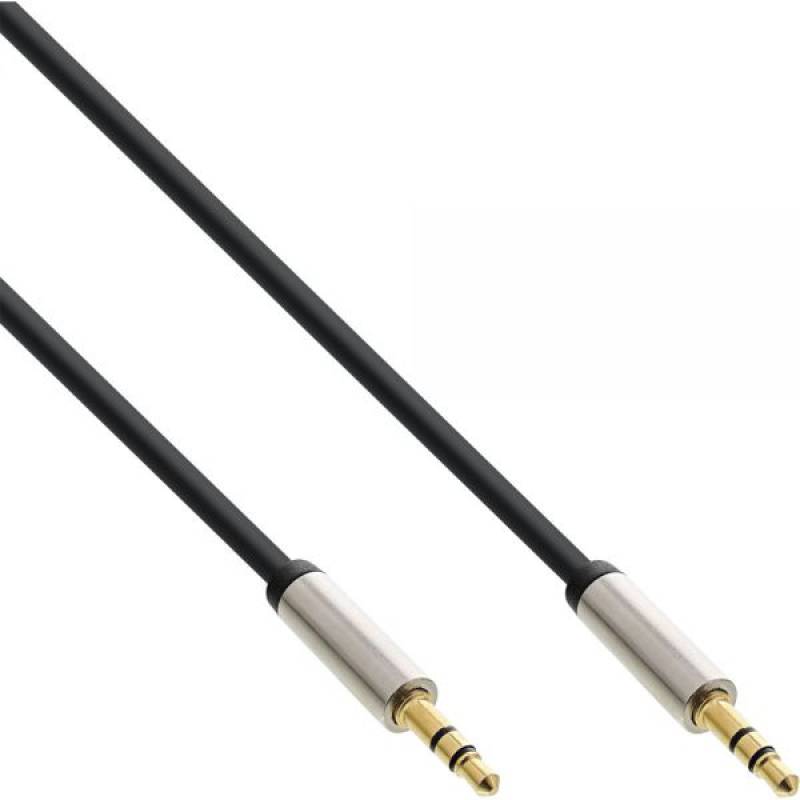 5,0m Slim Audio Cable 3,5mm m/m, Stereo, InLine® - 99215