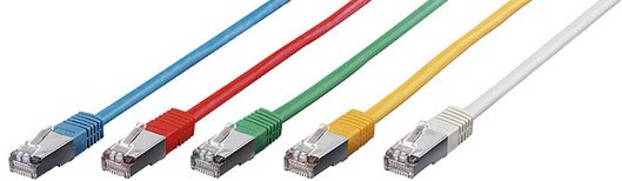 40 m S/FTP Cat.6 RJ45-Patch Cord, White, 605540