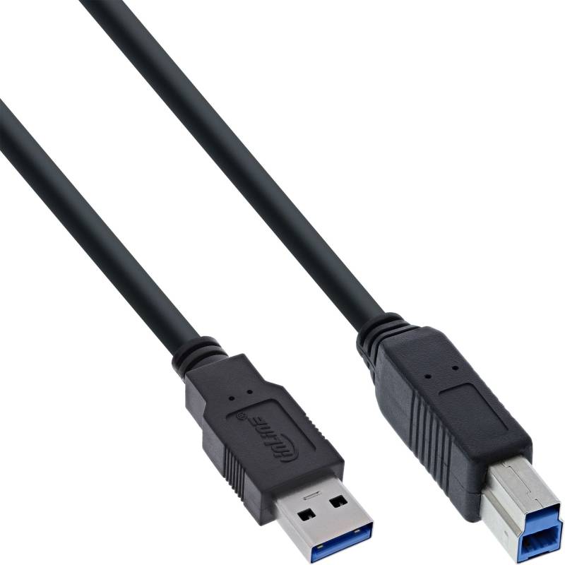 1,5 m USB 3.2 Gen.1 Kabel Typ-A Stecker auf Typ-B Stecker, schwarz