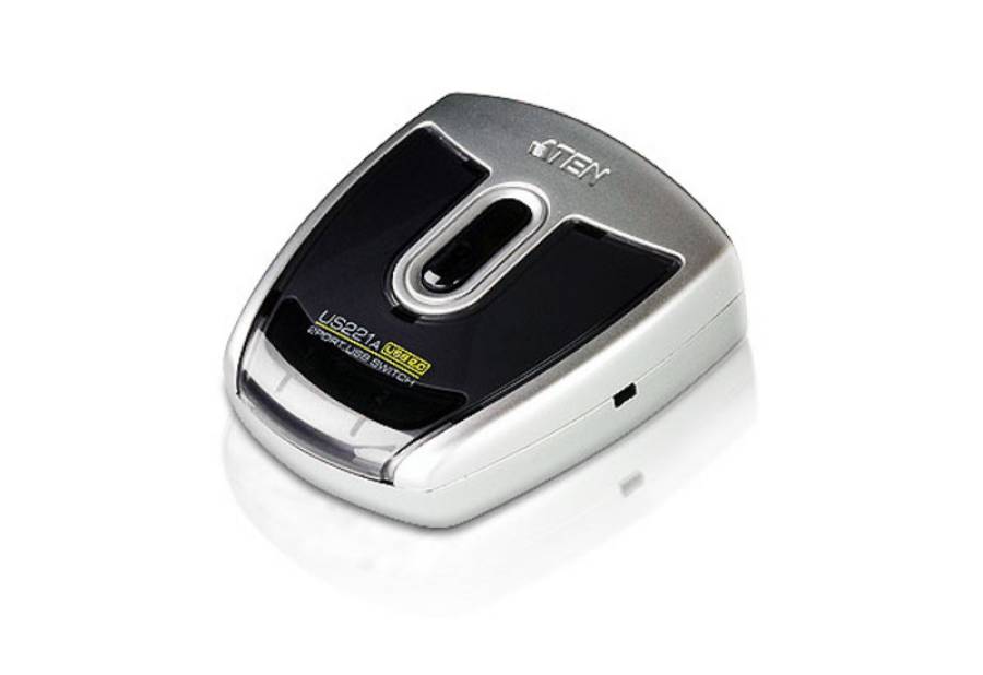 Aten US221A USB 2.0-Peripheriegeräte-Switch mit 2 Ports