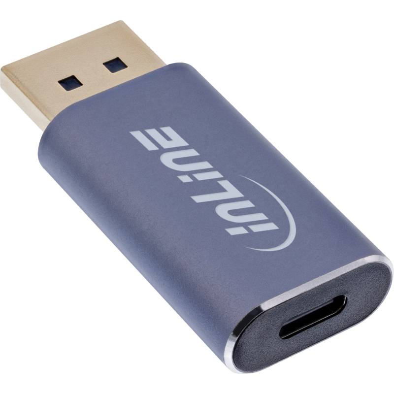USB-C zu Display Konverter, DisplayPort zu USB-C bidirektional, 8K60Hz, 4K240Hz, InLine 64107i