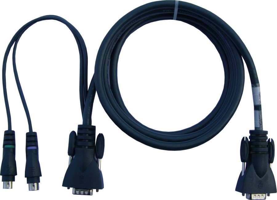 3m Systemkabel VGA/PS2 für H.-Delphin KVM-Switches