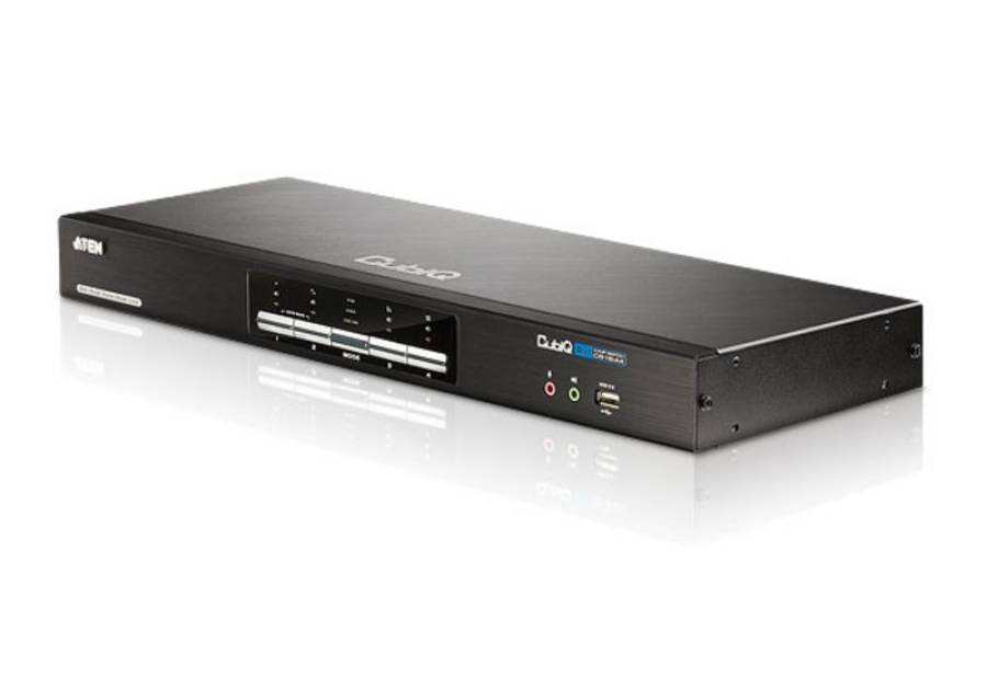 Aten CS1644A 4-Port USB 2.0 DL-DVI Dual View KVMP Switch inkl. 1,8m Komplettverkabelung