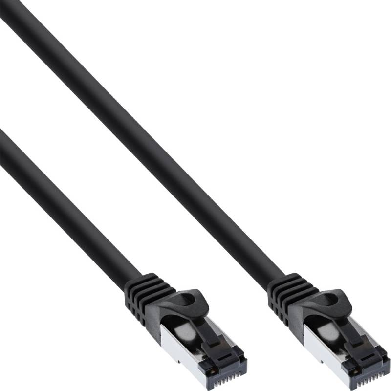 15M Patch Cable S/FTP PiMF Cat.8.1 halogen free 2000MHz black, InLine 78815S