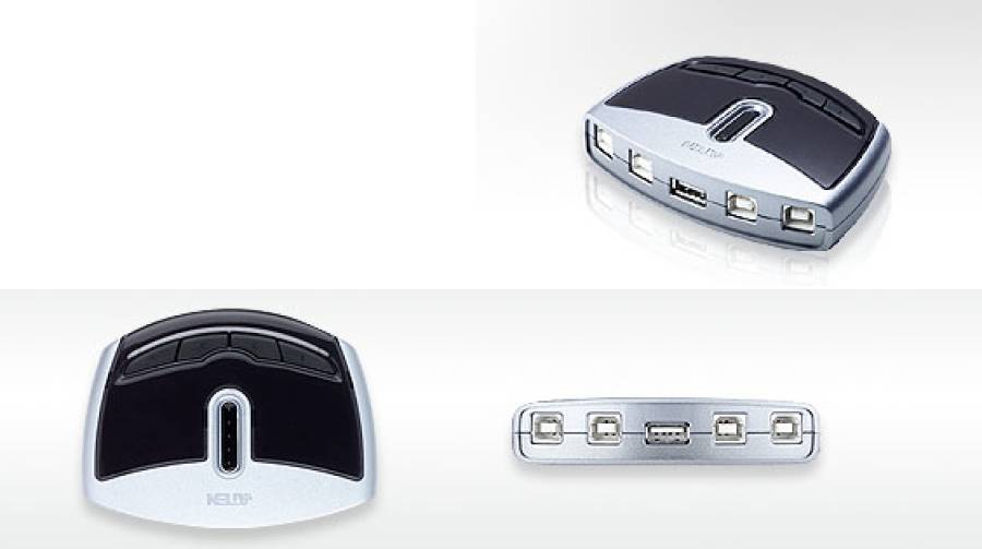Aten US421A 4-Port USB 2.0 Peripheral Switch