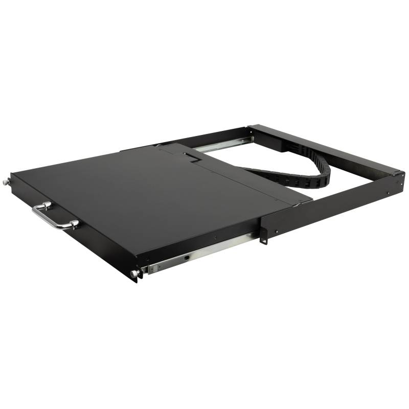 extra short 19" LCD Keyboard-Drawer with 17" LCD HDMI+USB+PS/2 for Racks above 600mm, Haitwin AK-1701-HDMI