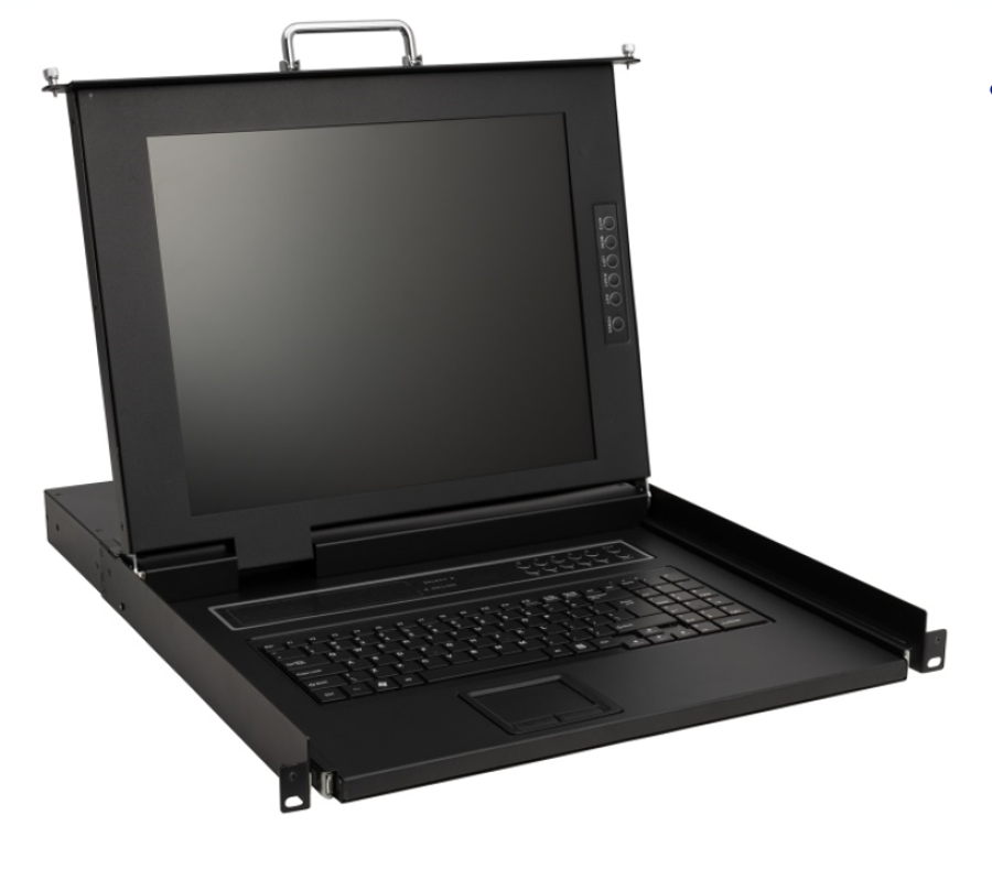 16-Port IP LCD KVM-Konsole with 17" LCD incl. 16 x Cable, Haitwin AK-1716-IP