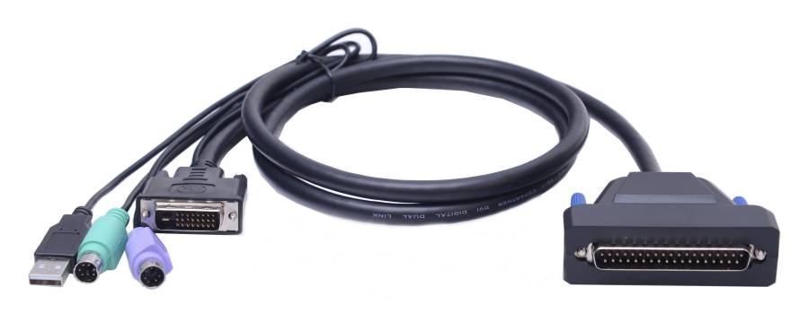 LANBE AS-7100DLS 17" extra short DVI LCD KVM Console, combo support (USB/PS.2)