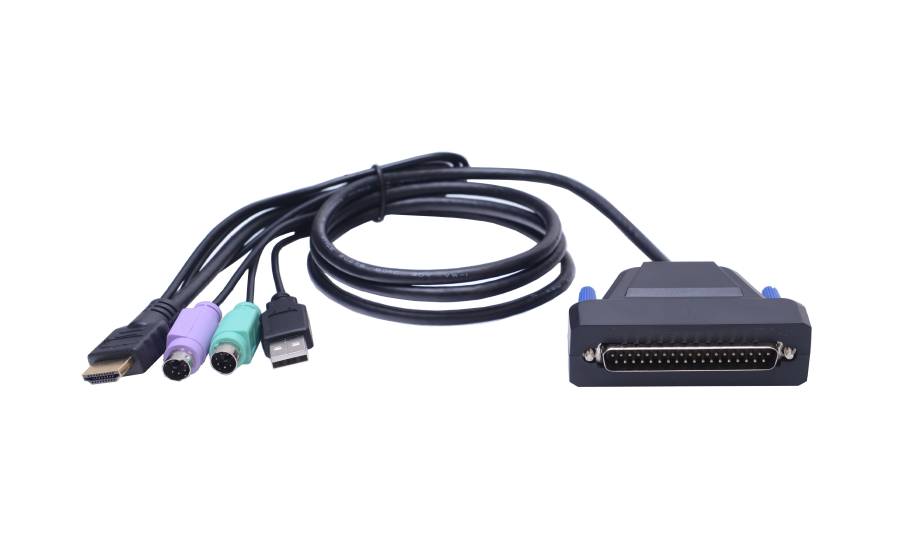 LANBE AS-7100HLS 17" extra short LCD KVM Console, combo support (USB/PS.2)