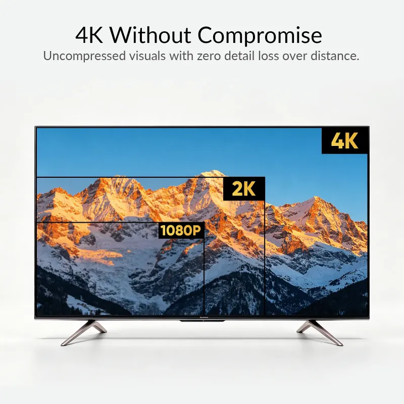 4K60Hz HDMI KVM Extender mit HDMI Loop-Out, USB 2.0, Audio, IR/RS232 auf bis zu 150m, AV Access 4KEX150-KVM