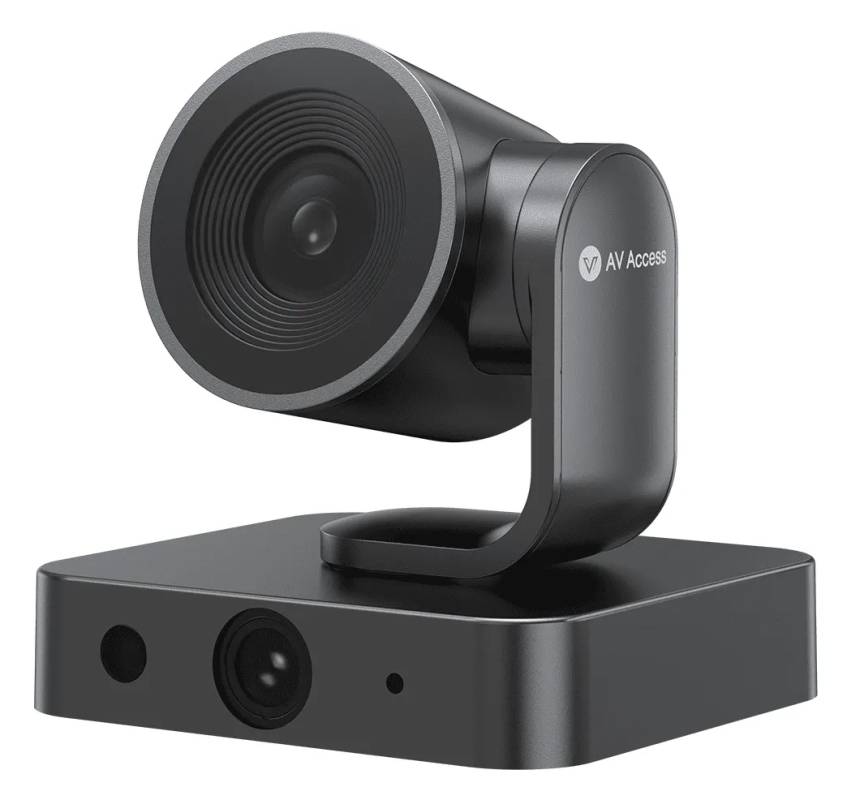 4K Dual-Lens PTZ Conference Camera with 3x Optical Zoom, 120° Panoramic View, Individuals Gallery & AI Tracking, BizEye P30