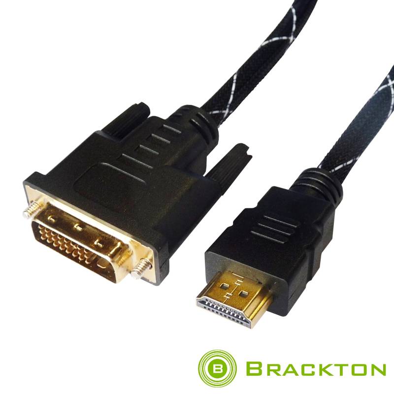 5m DVI-D cable 24+1 to HDMI 19pin m/m, 1080i, tripleshielded - DHD-BKR-0500.BS