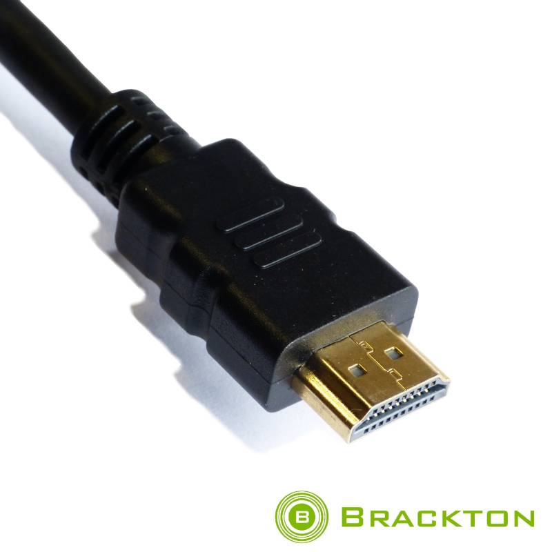 2m 2160p HDMI HighSpeed Cable, Gold plated, black, BRACKTON HDE-SKB-0200.B