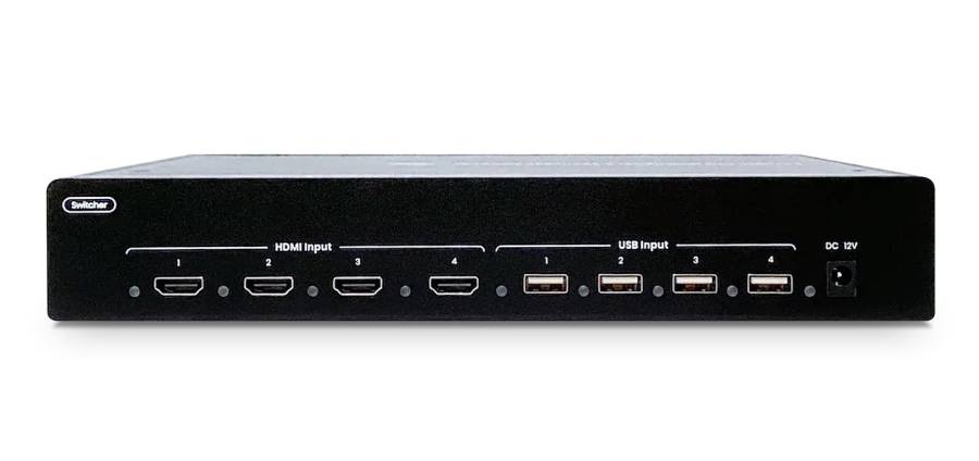 4-Port MultiView HDMI Seamless KVM-Switch mit Mouse Roaming