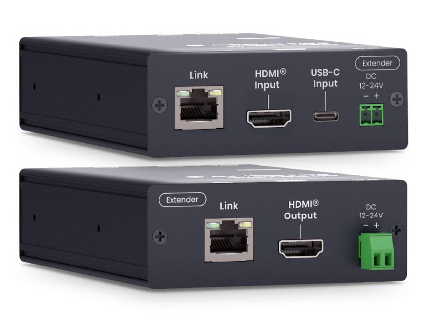 HDMI oder USB-C (DP Alt) Auto-Switch-Input 4K60Hz Extender mit 100W PD & PoC, SC&T HUE01-4K6G