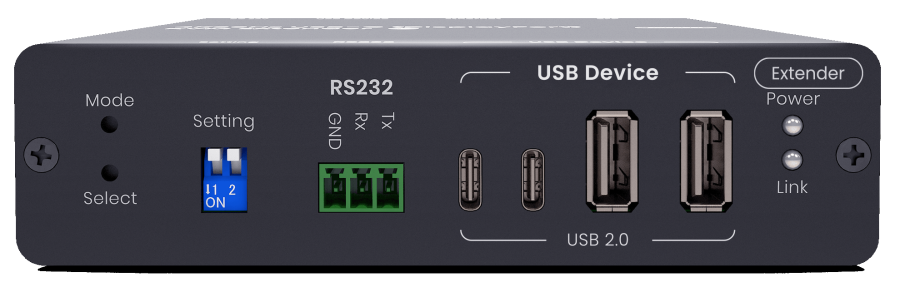 USB-C KVM-Extender auf 1x USB-C DP-alt Mode 4K60Hz, 4x USB2.0 mit 100W USB-PD 3.0, 160m, SC&T UKM01P-4K6G