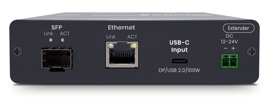 USB-C KVM-Extender auf 1x USB-C DP-alt Mode 4K60Hz, 4x USB2.0 mit 100W USB-PD 3.0, 160m, SC&T UKM01P-4K6G