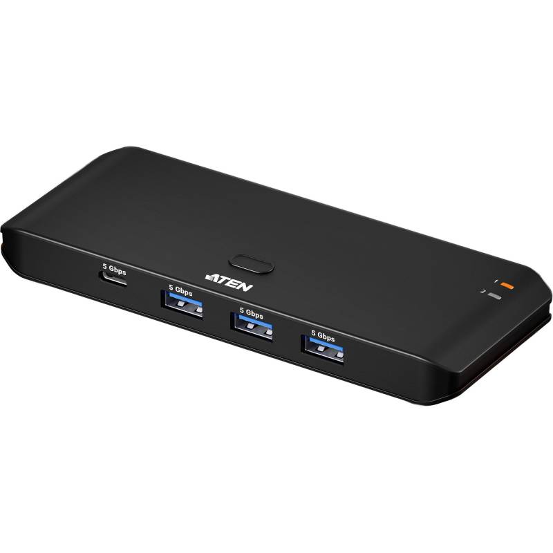 2x4 Sharing Switch USB 3.2 Gen.1 (keine Monitore) für 2x Host / 4x Device, Aten US4324