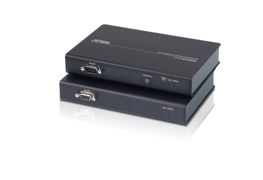 DVI, USB 2.0, Audio, RS232 KVM-Extender-Set (HDBaseT 2.0) bis 100 m (1920 x 1200), Aten CE620