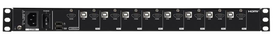 8-Port HDMI kurze 19" KVM-Konsole mit 18,5"-LCD Wide-Screen 1366x768, Aten CL3708NX