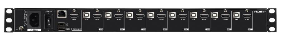 IP-Remote 8-Port kurze 19" KVM-Konsole mit 18,5"-LCD Full-HD Wide-Screen 1366x768, Aten CL3708iNW