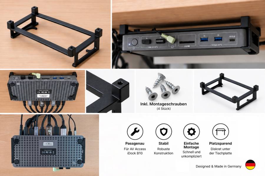 Untertischhalterung für iDock-B10, iDock-M10, iDock-P10, KD-E20