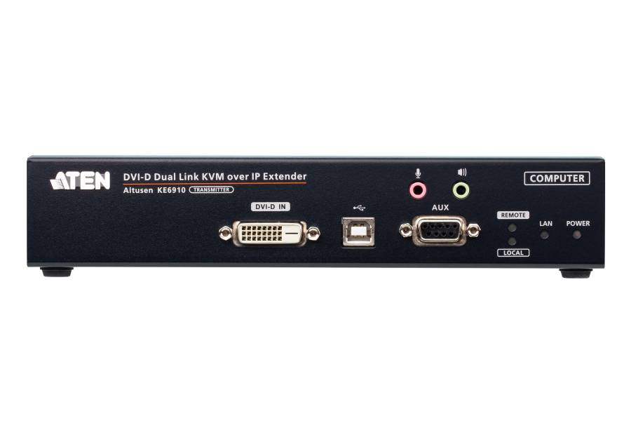 DVI-D Dual Link 2K KVM over IP Extender Transmitter, Aten KE6910T