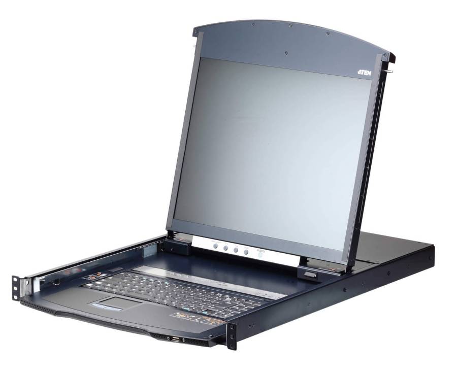 Aten KL1108VN 8-Port Cat 5 Dual Rail 19" LCD KVM over IP Switch 1 local / 1 remote user access