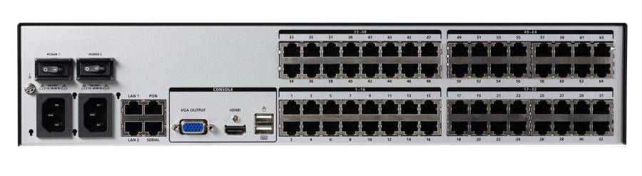 8-User 64-Port KVM Over the NET - 1 Lokal / 8 Remote User an bis zu 64 Server, Aten KN8064VB