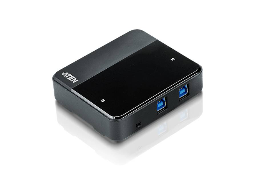 Aten US234 2-port USB 3.2 Gen1 Peripheral Sharing Device with "Remote" Port Selector