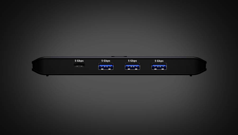2x4 Sharing Switch USB 3.2 Gen.1 (keine Monitore) für 2x Host / 4x Device, Aten US4324
