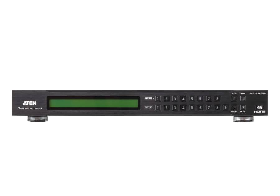 Aten 8x9 4K-HDMI-Matrix-Switch with Scaler VM6809H